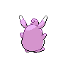 Wigglytuff - Black White (Back View (Shiny))
