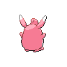 Wigglytuff - Black White (Back View)
