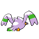 Wingull - HeartGold SoulSilver (Back View (Shiny))