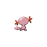 Wooper - Black White (Back View (Shiny))