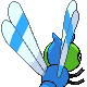 Yanma - HeartGold SoulSilver (Back View (Shiny))