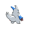 Zangoose - Black White (Back View (Shiny))