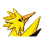 Zapdos - Emerald (Back View)