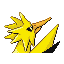 Zapdos - FireRed LeafGreen (Back View)