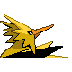 Zapdos - Platinum (Back View)