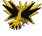 Zapdos - Black 2 White 2 Black White Animated (Back View)