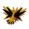 Zapdos - Black White (Back View (Shiny))
