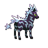 Zebstrika - Black White (Back View (Shiny))