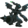 Zekrom - Black White (Back View (Shiny))