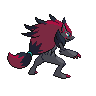 Zoroark - Black White (Back View)
