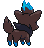 Zorua - Black 2 White 2 Black White Animated (Back View (Shiny))