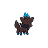 Zorua - Black White (Back View (Shiny))