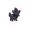 Zorua - Black White (Back View)